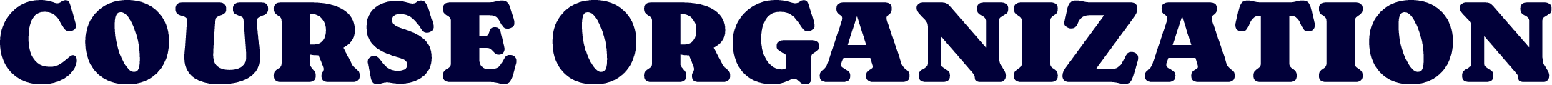 COURSE ORGANIZATION TITLE